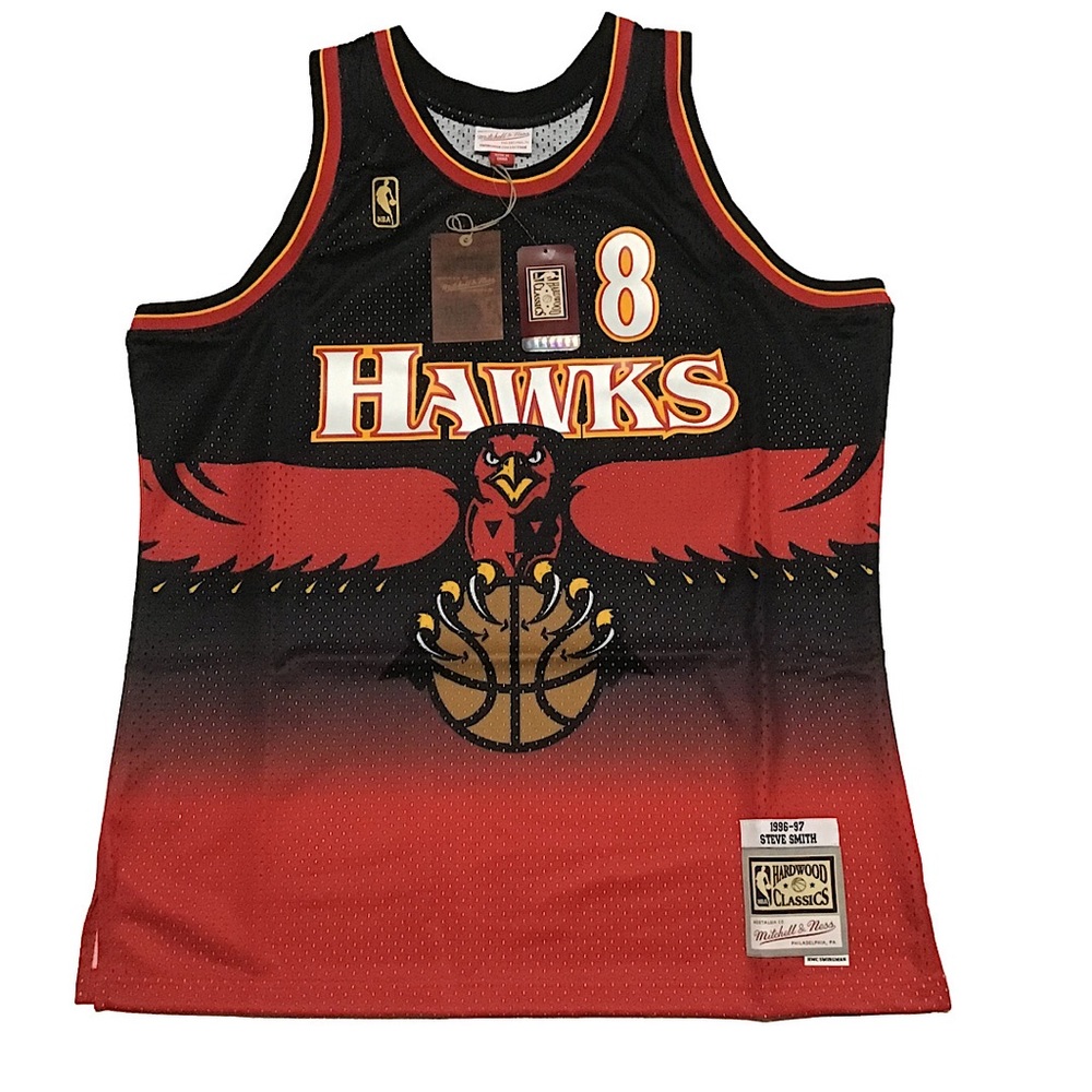 Mitchell & Ness Atlanta Hawks Steve Smith 96-97 Swingman Road Jersey Sz M, XL